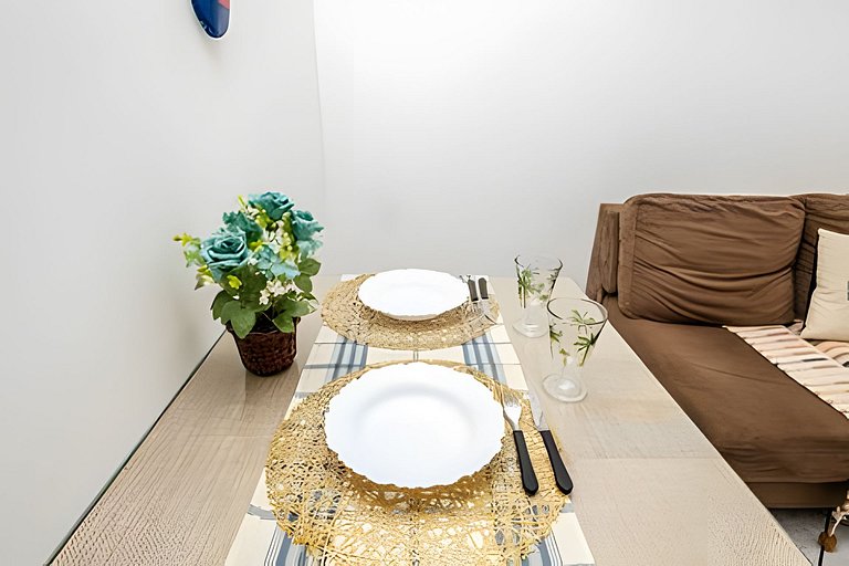 Vista lateral para o mar e Biquinha em São Vicente, com vaga