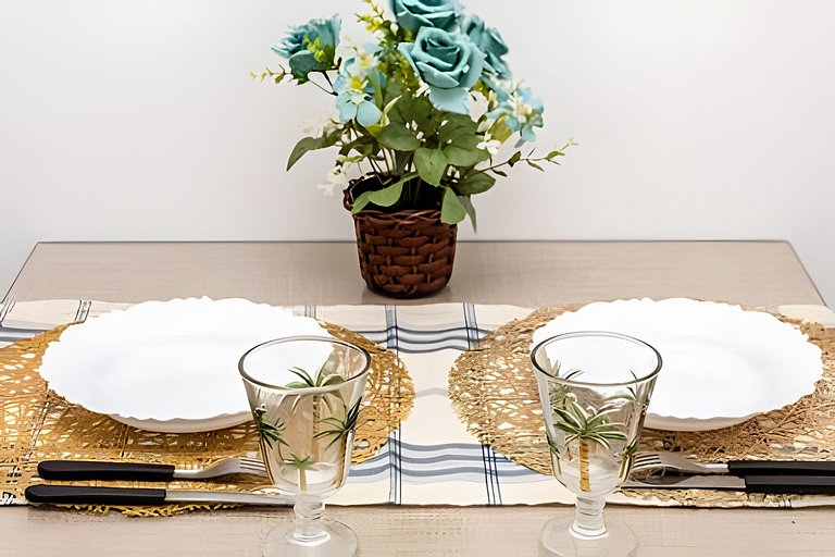 Vista lateral para o mar e Biquinha em São Vicente, com vaga