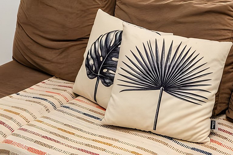 Vista lateral para o mar e Biquinha em São Vicente, com vaga