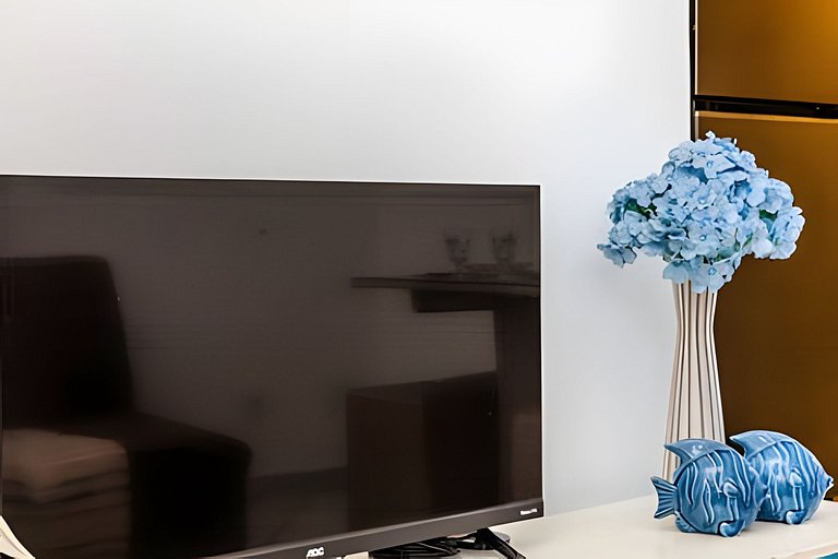 Vista lateral para o mar e Biquinha em São Vicente, com vaga