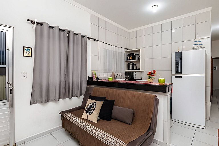 Ar-condicionado | A 7 minutos de carro da Praia Ocian