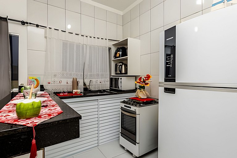 Ar-condicionado | A 7 minutos de carro da Praia Ocian